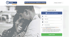 Desktop Screenshot of afriquerencontre.com